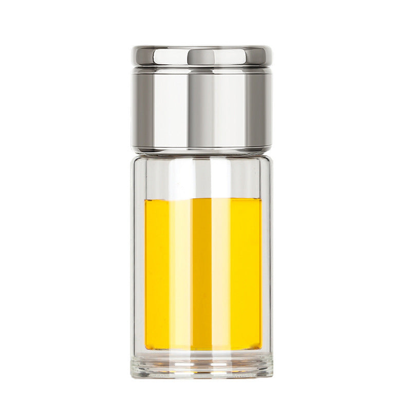 Portable Glass Tea Tumbler