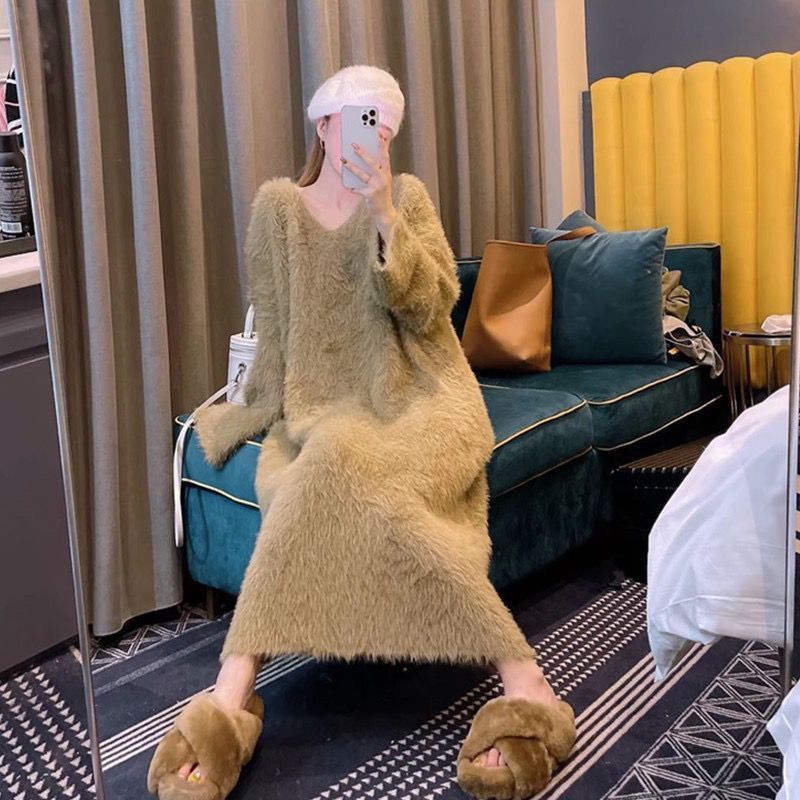 Mohair Fur Lounge Dress