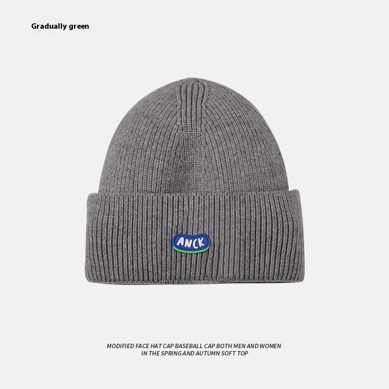 Beige Woolen Cap Women's Hat Ins