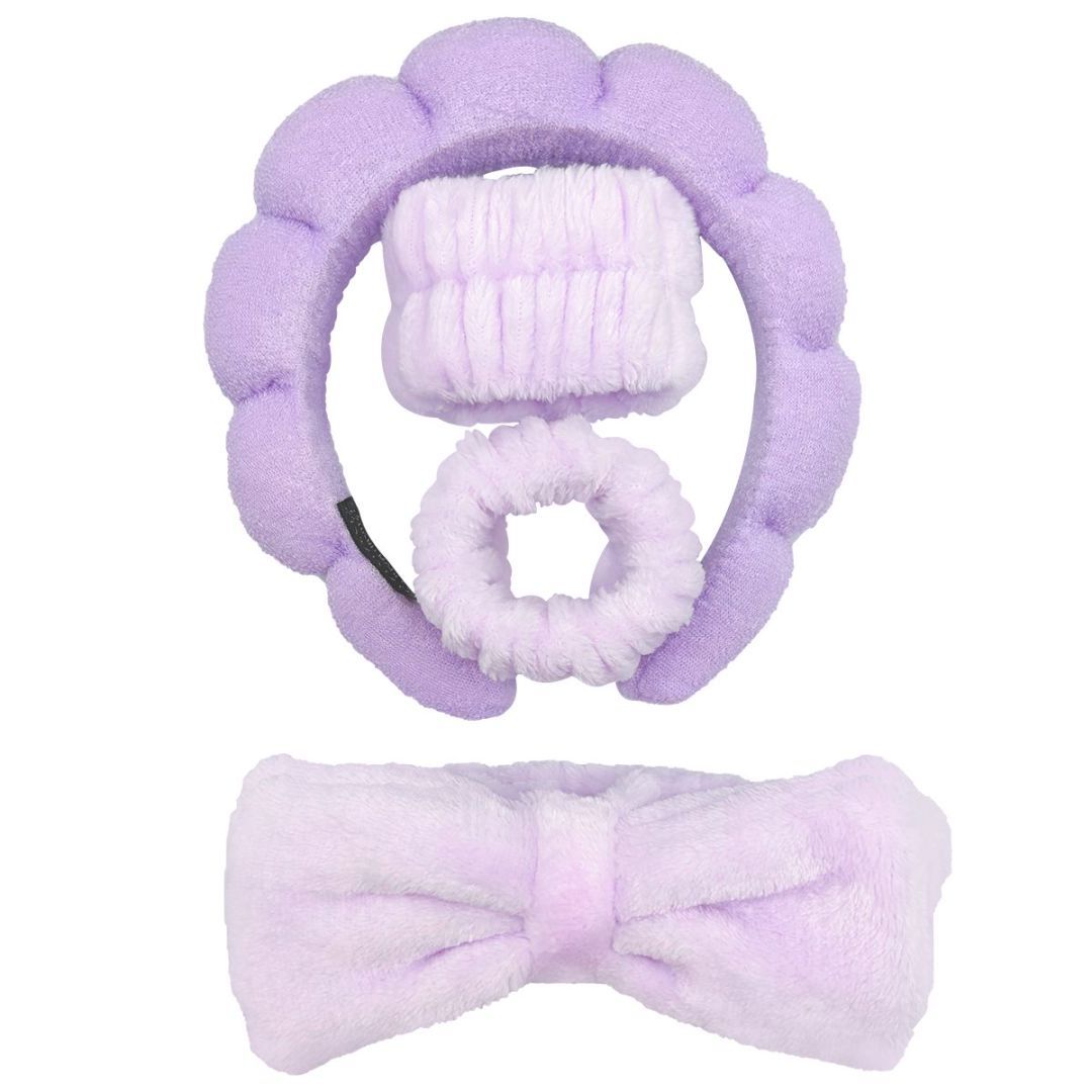 Headband Bracelet 4-piece Purple Hair Band