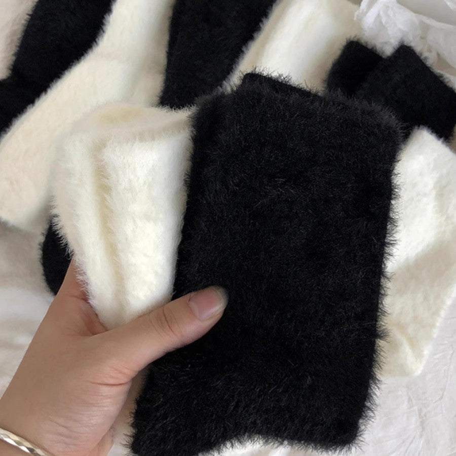 Mink Fur Socks For Women