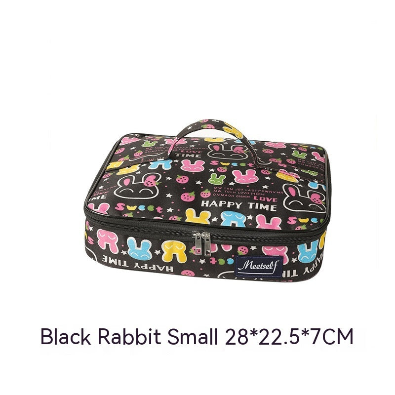 Flat Portable Lunch Bag Large