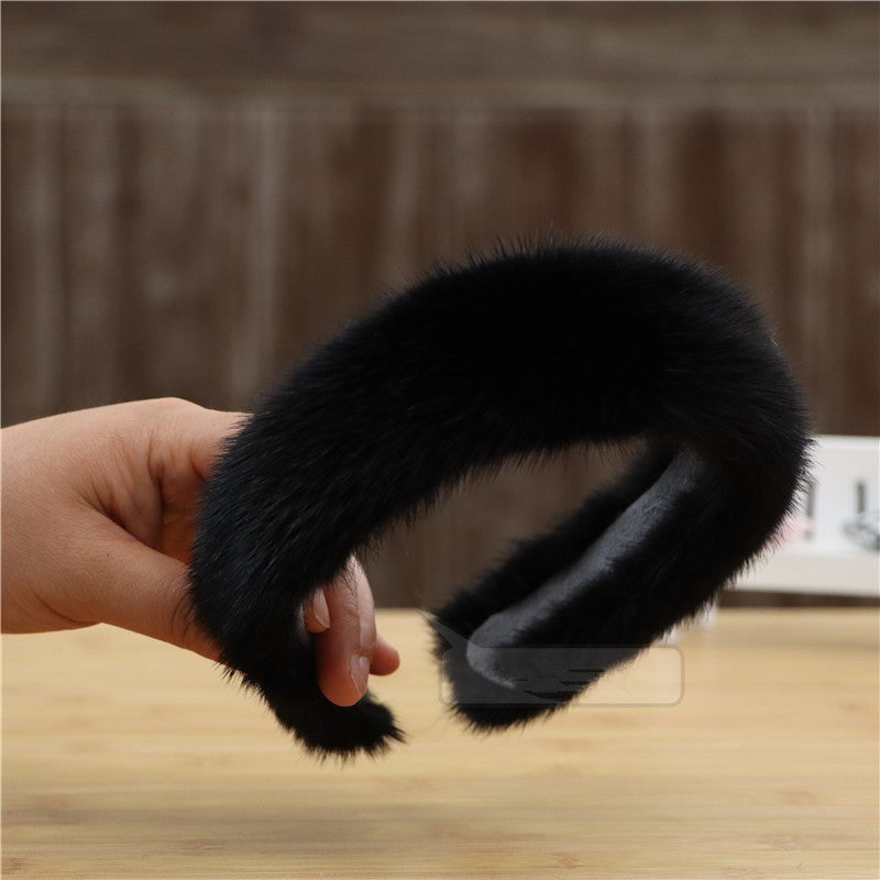 Fur Hair Accessories And Mink  Fashion Headband