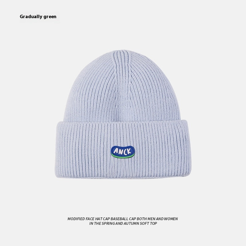 Beige Woolen Cap Women's Hat Ins