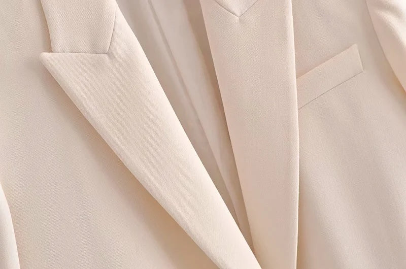 Women's Flap Pocket One Button Blazer