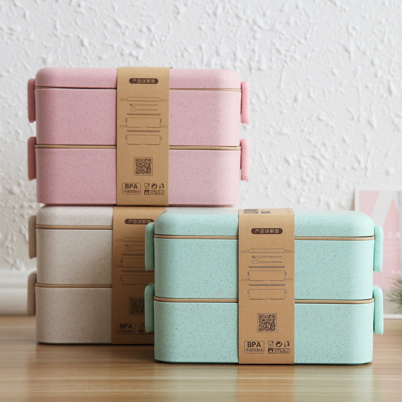 Japanese Tableware Bento Box Wheat Straw