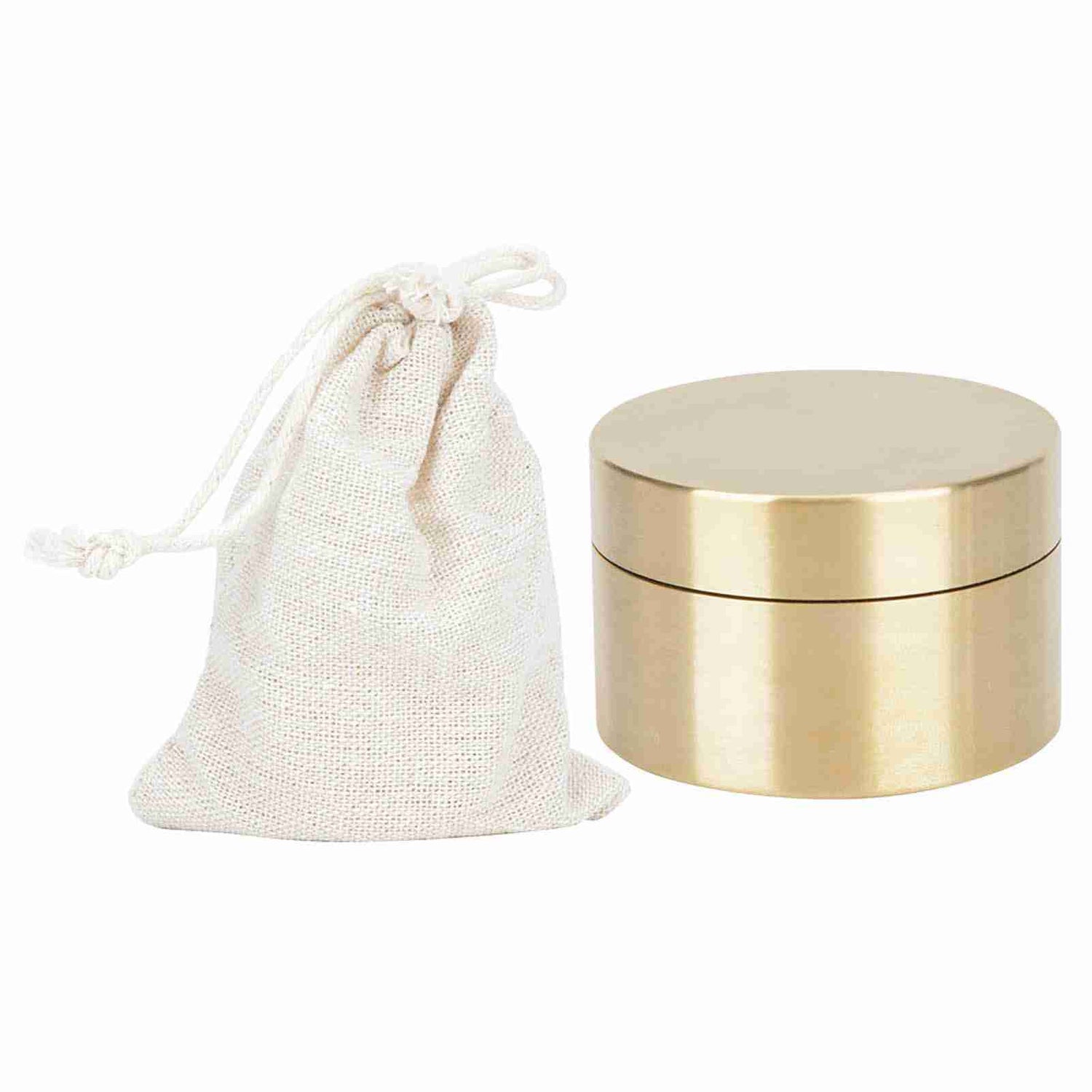 Outdoor Waterproof  Round Shape 

Brass Box Metal Jewelry Sealed Container Dustproof Moisture Proof Coin Storage Box(M )