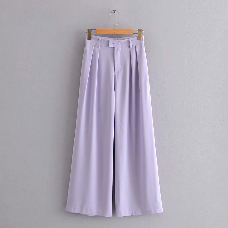 European And American New Loose High Waist Wide Leg Mopping Pants