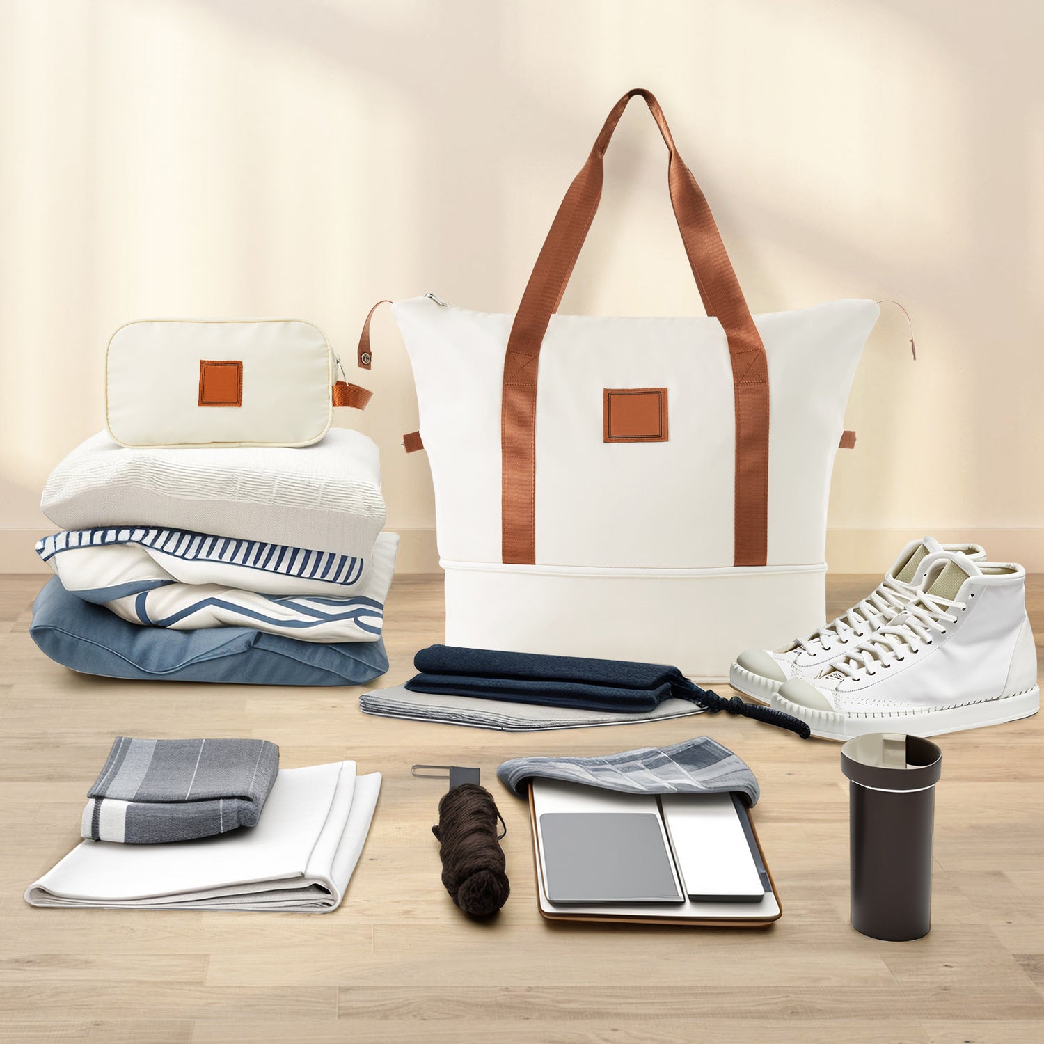 3-Piece Luggage Set, 20in Carry On, Travel Duffle Bag, Toiletry Bag