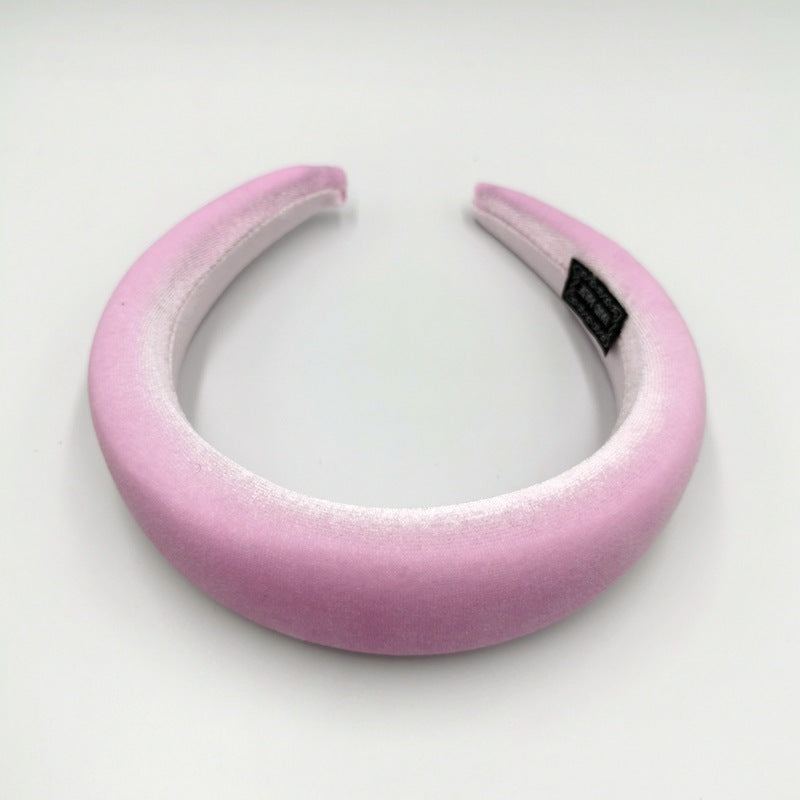 Gold Velvet Flannel Sponge Headband