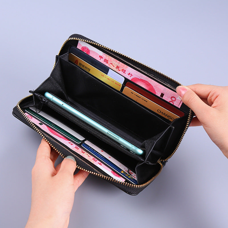 Glitter Multi Compartment Zipper Wallet