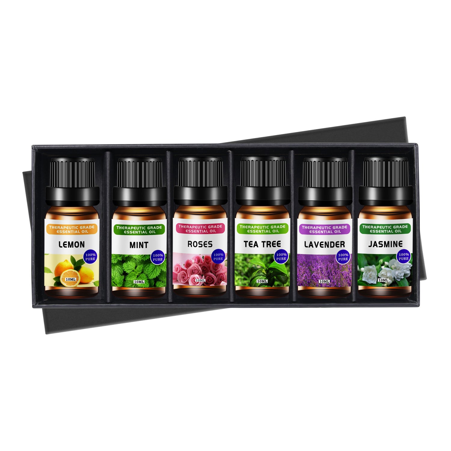 Aromatherapy Oil Essential Oil Kit 10ml Lavender Rose Plant Massage Essential Oil, 4pcs 6 pcs 12 pcs