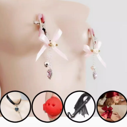 Nipple Clamps Punish The Nipple By Stimulating The Clitoris Bells