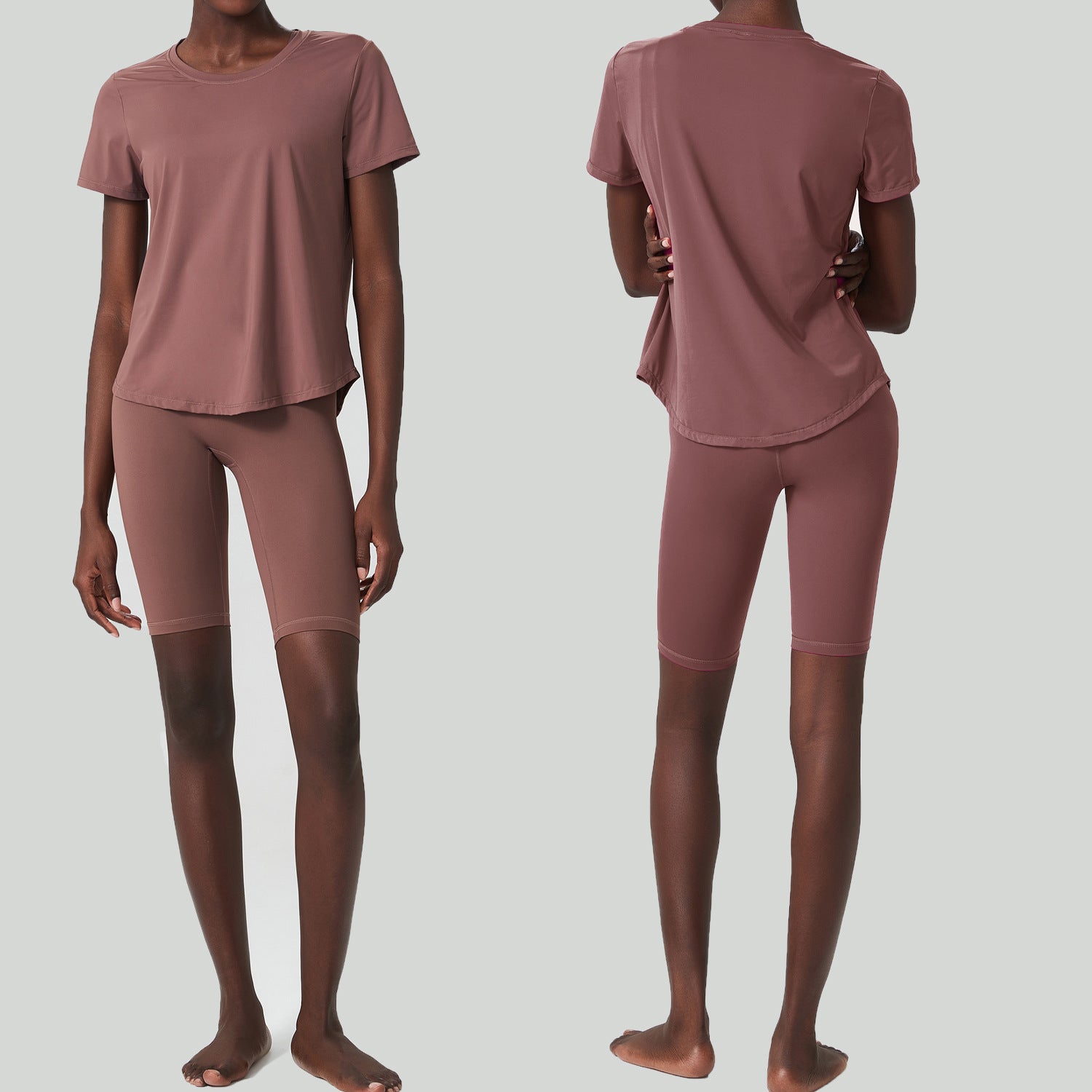 Sports Fitness Loose Short Sleeve Yoga Suit Suit