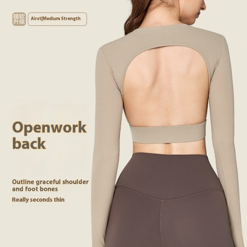 Semi-fixed Cup Running Fitness Skinny Exercise Top