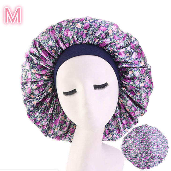Satin Silk Beauty Bonnet Sleep Night Hair Cap
