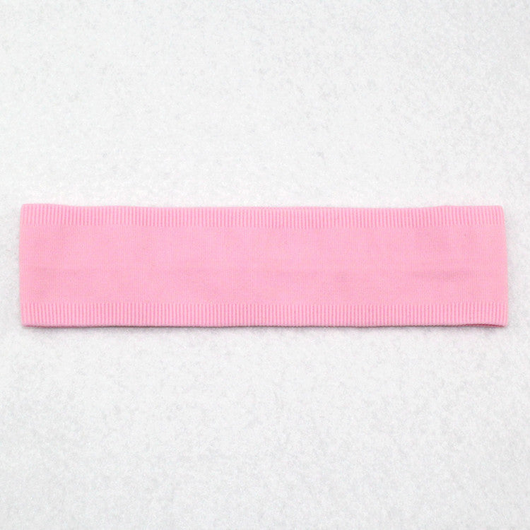 Non-slip Sports Antiperspirant Headband Nylon Monochromatic Headband Headwear