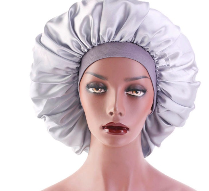 Satin Silk Beauty Bonnet Sleep Night Hair Cap