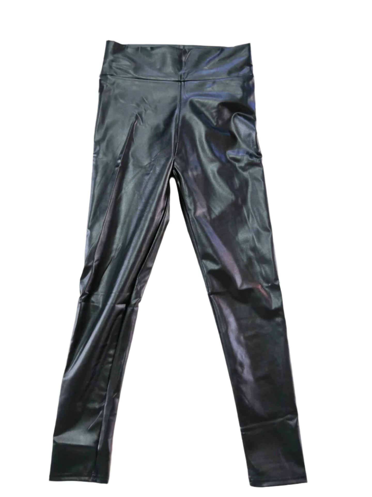 Shiny Faux Leather Leggings