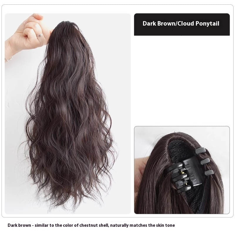 High Ponytail Long Wavy Hair Wig