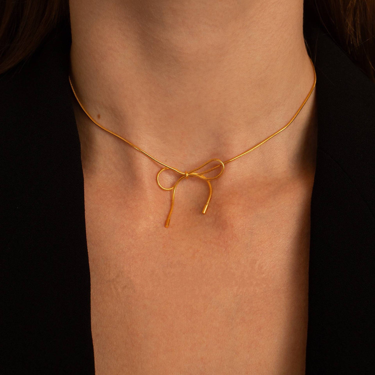 Summer Butterfly Necklace Versatile Snake Bone Cute Necklace