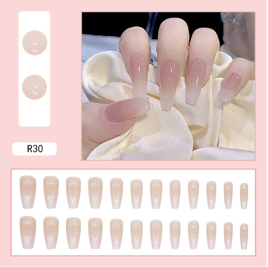Mid-length Ballet Nail Manicure Wearable Nail Sticker