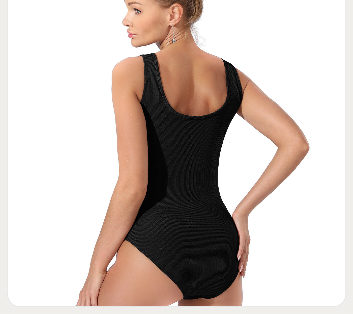 Women's Fashion Simple Solid Color Bodysuit