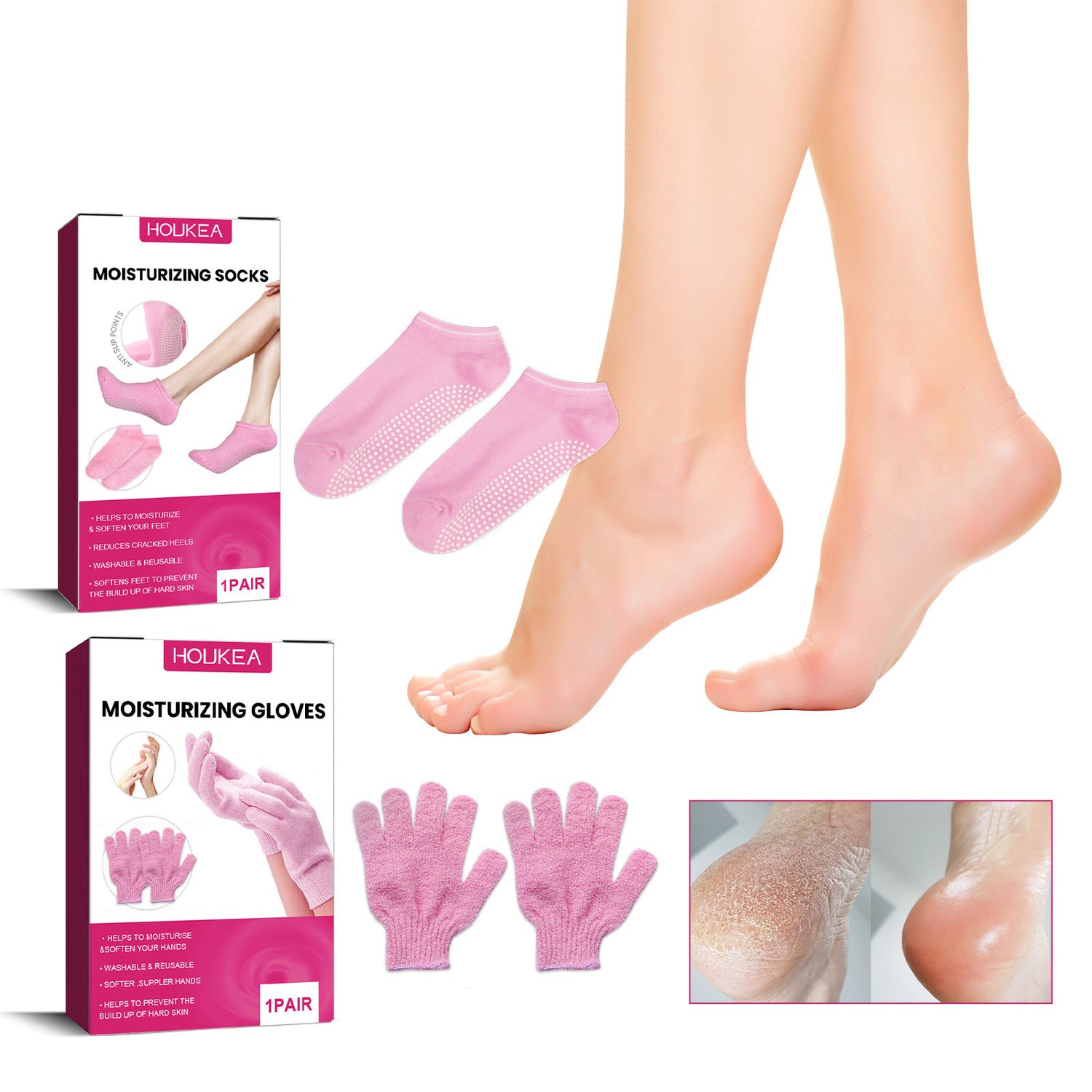 Moisturizing Treatment Gloves Foot Sock