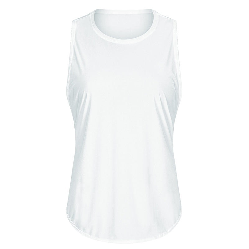 New Yoga Vest Fitness Exercise Sleeveless Blouse Quick-drying Loose Yoga Top