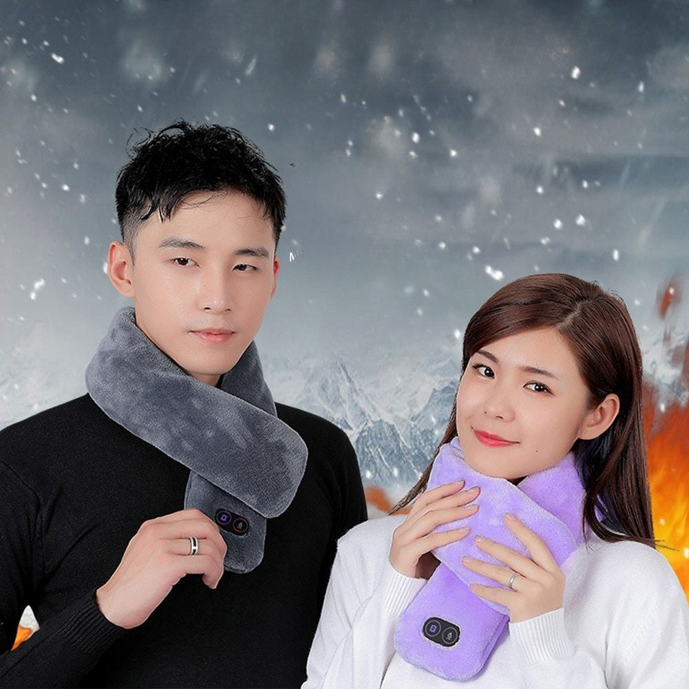 USB Heated Neck Wrap Warm Heat Therapy Temperature Control Shoulder Neck Scarf