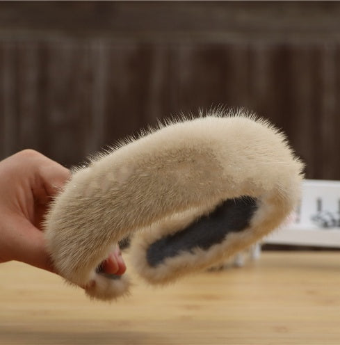 Fur Hair Accessories And Mink  Fashion Headband