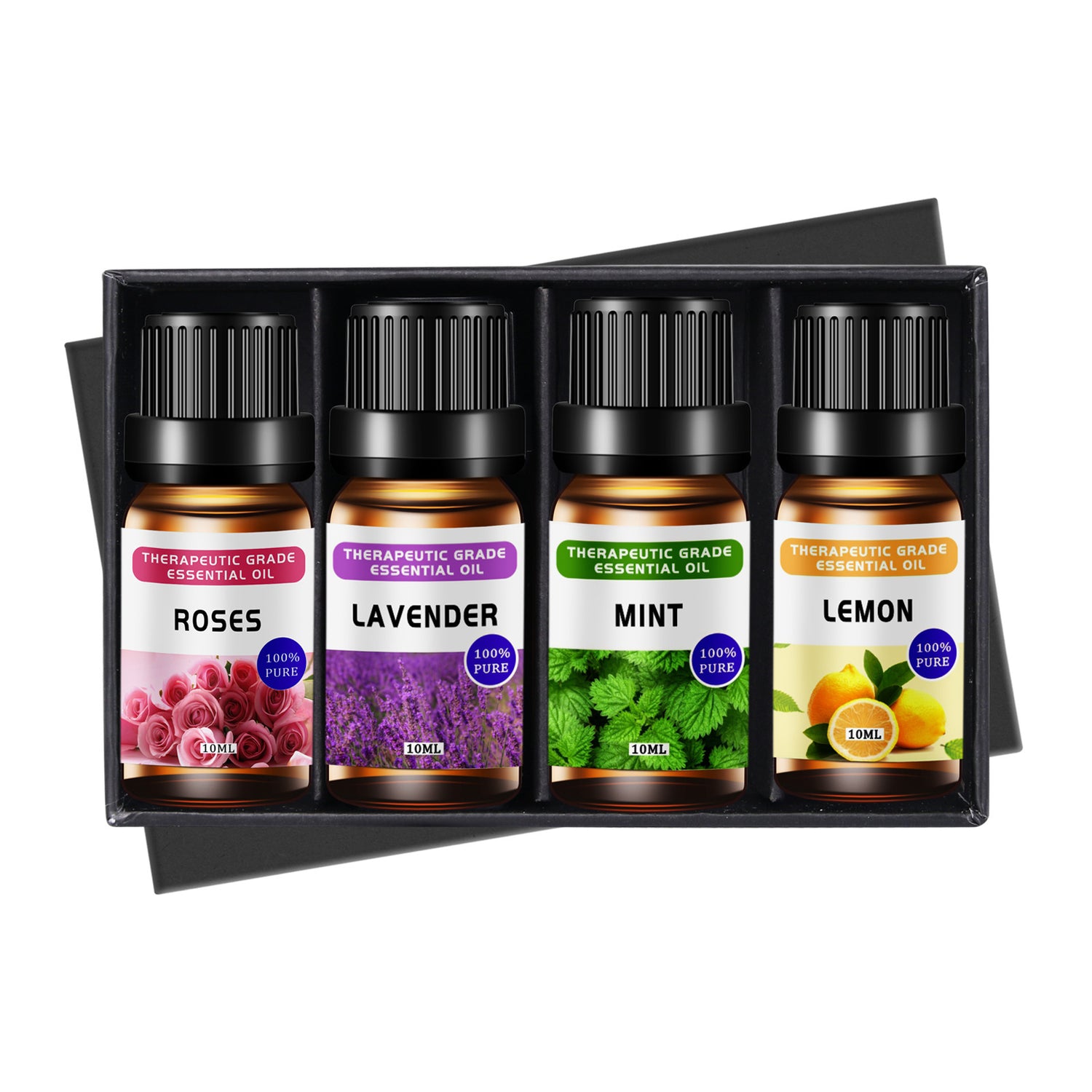 Aromatherapy Oil Essential Oil Kit 10ml Lavender Rose Plant Massage Essential Oil, 4pcs 6 pcs 12 pcs