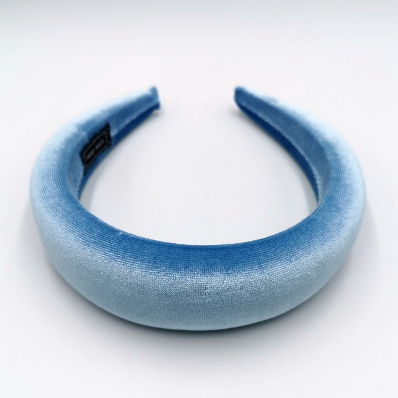 Gold Velvet Flannel Sponge Headband