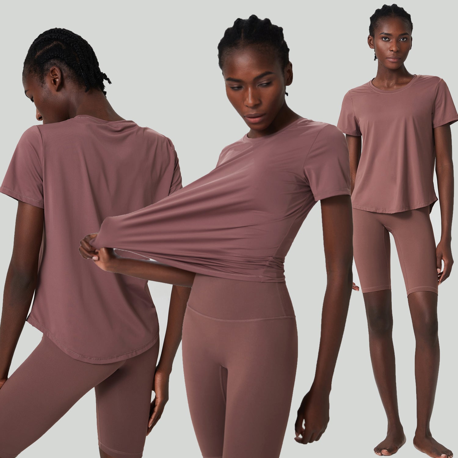 Sports Fitness Loose Short Sleeve Yoga Suit Suit