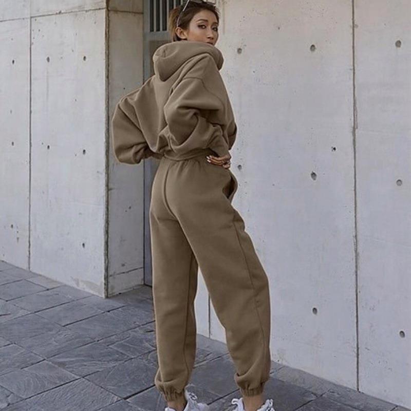 Women's Casual Hoodie and Sweatpants Set