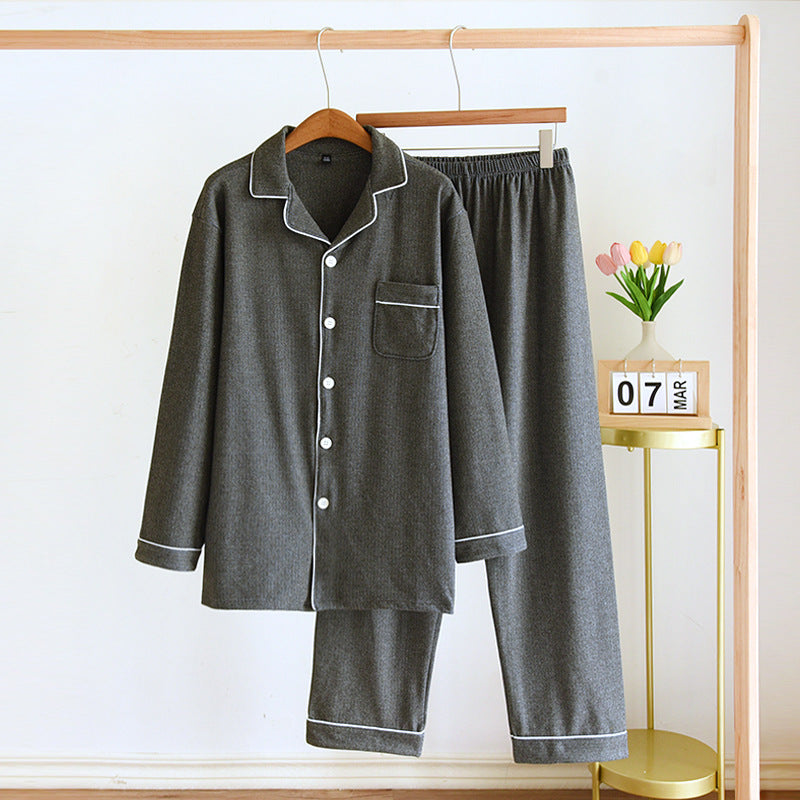 Button Down Pajama Sleepwear Pants Set