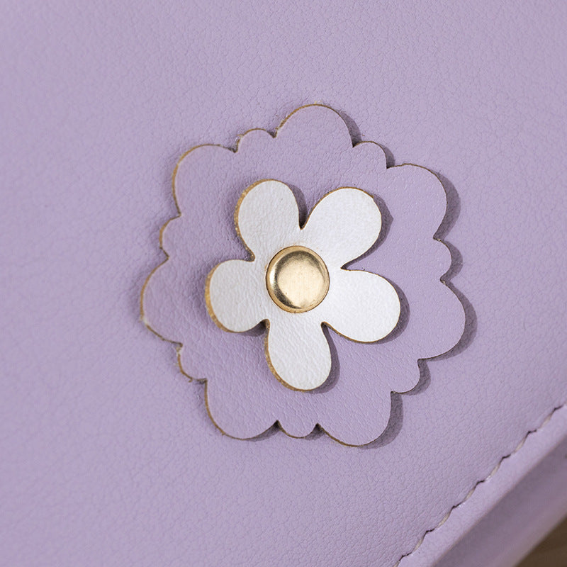 Flower Detail Coinpurse Wallet