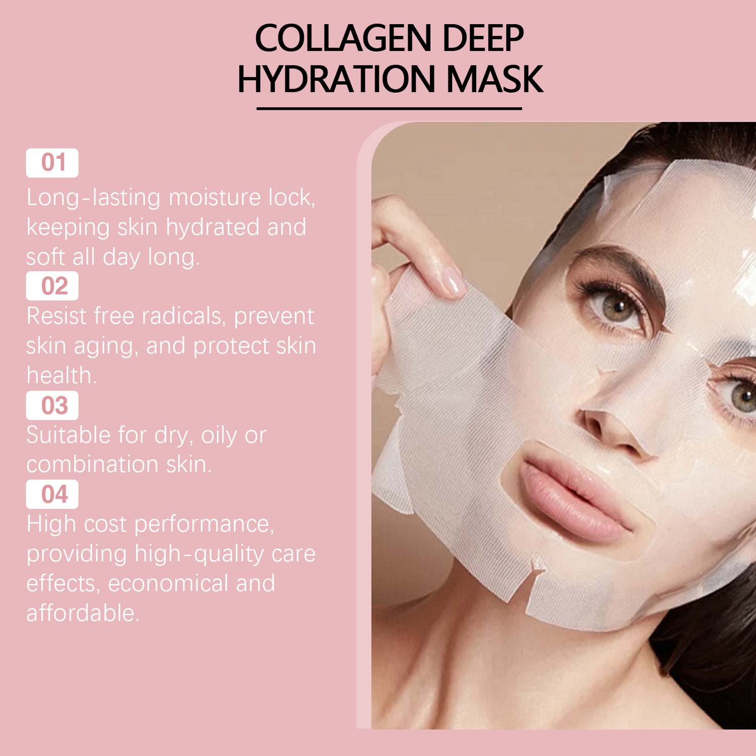 3-in-1 Collagen Deep Hydration Fiber Mask
