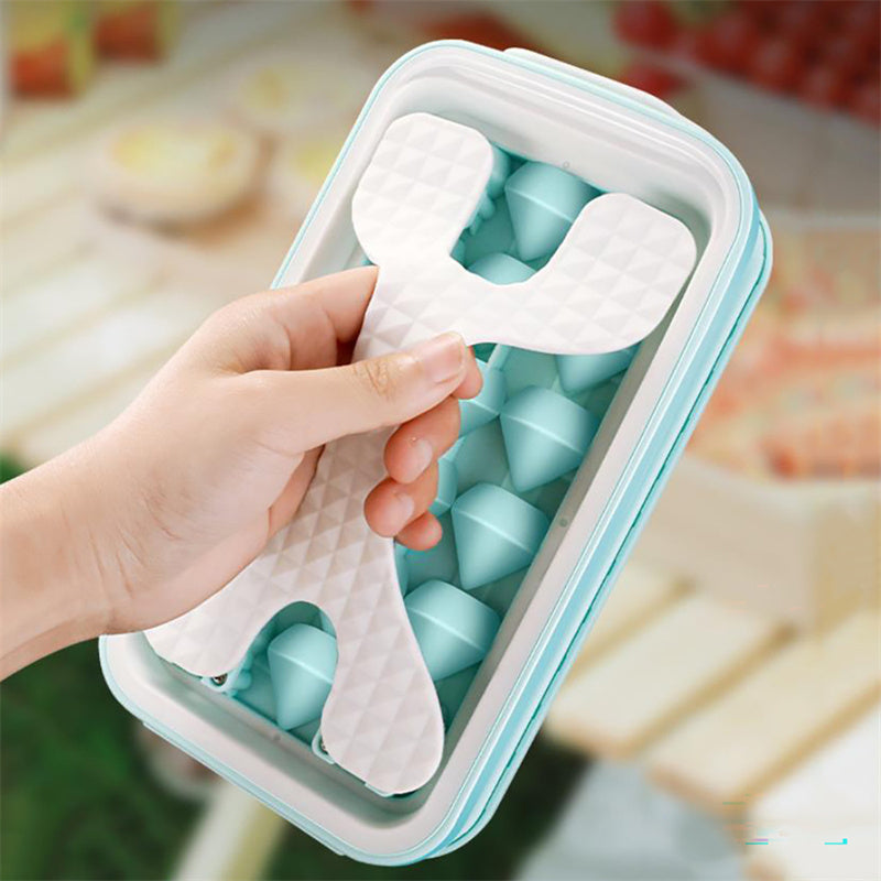Portable Diamond-shape Ice Cube Maker Ice Tray