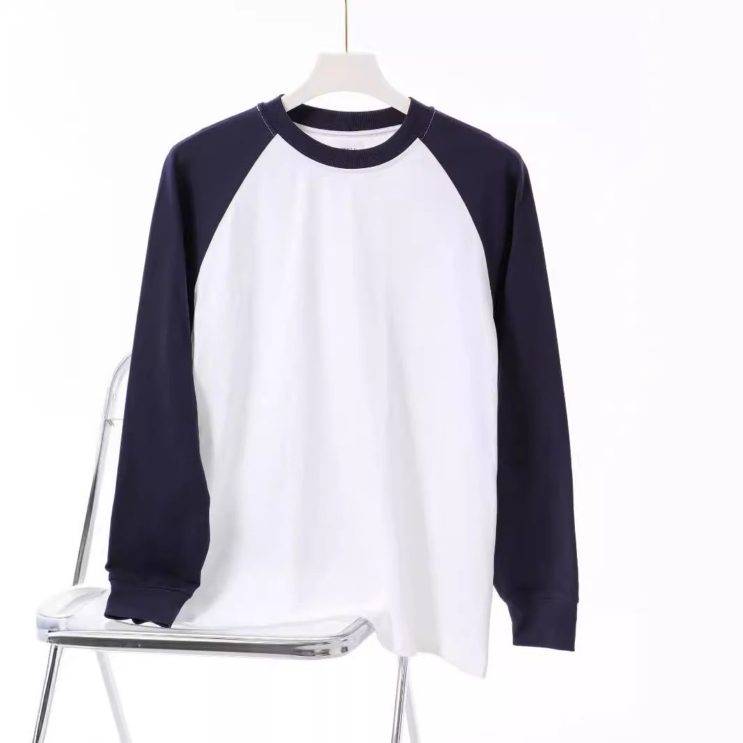 Premium Cotton Thread Sleeve Round Neck Raglan Shirt For Women