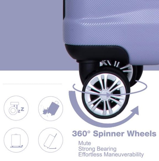 3-Piece Lightweight Expandable Hard Shell Suitcase Set