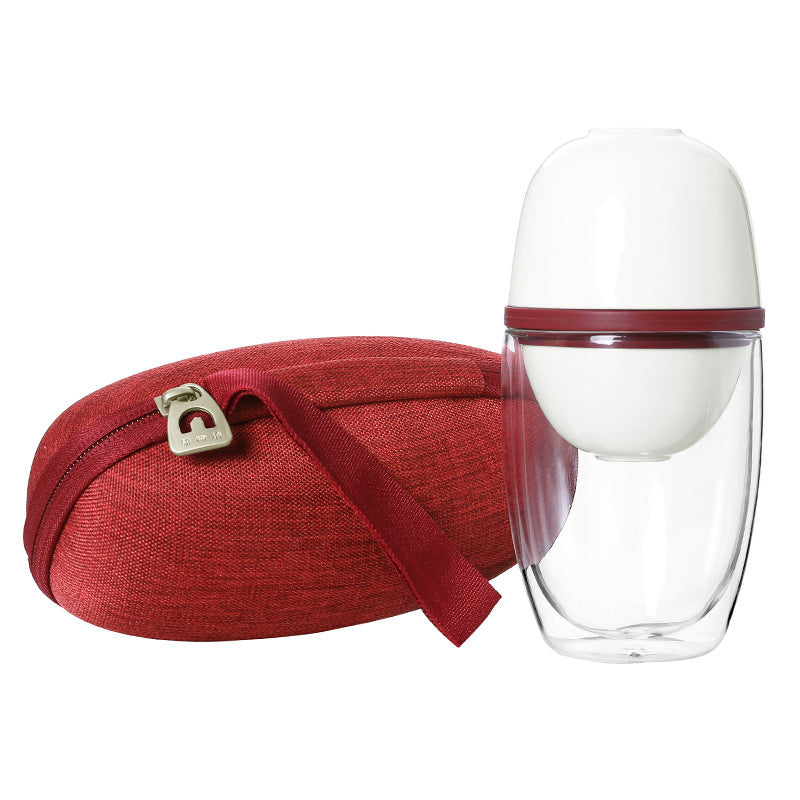 Portable Glass Teacup Travel Set