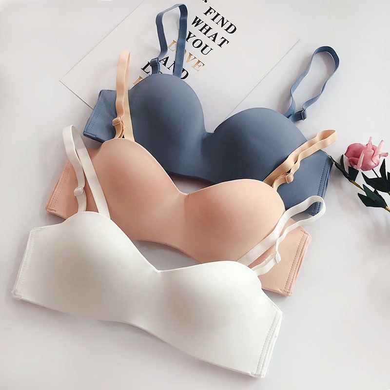 Marshmallow breast tucking bra