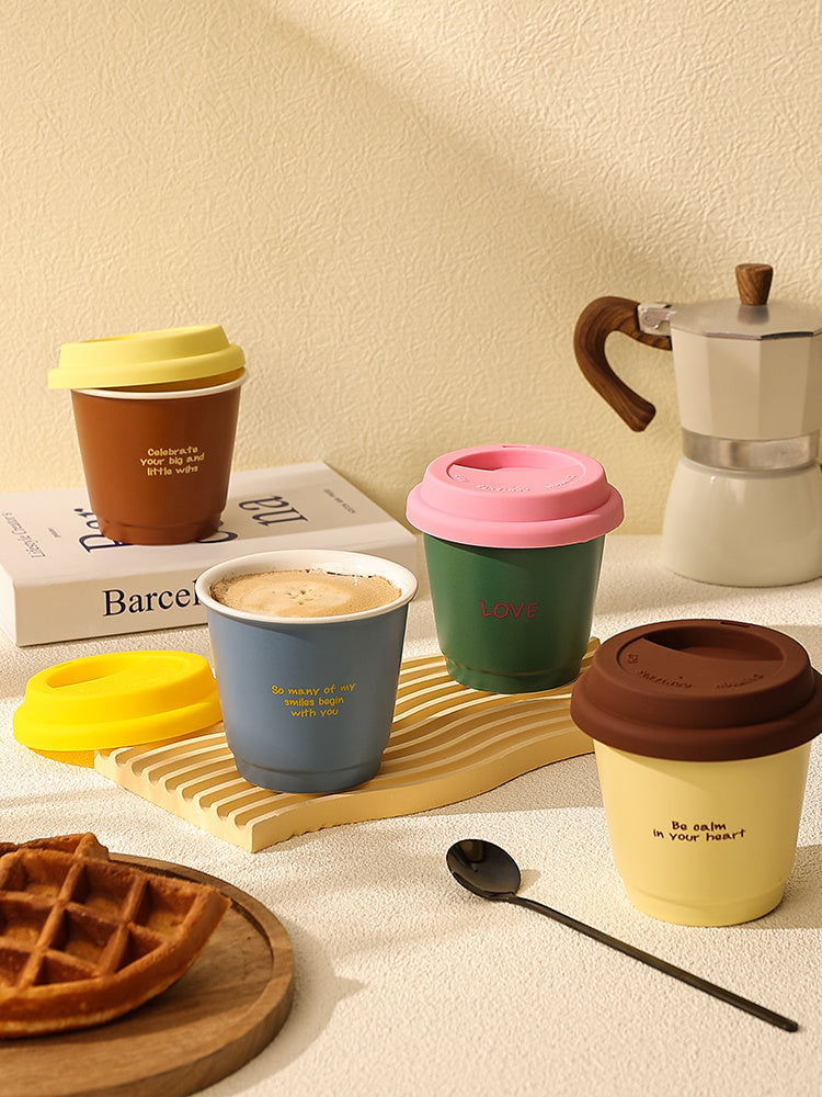 Dopamine Cute Portable Coffee Cup