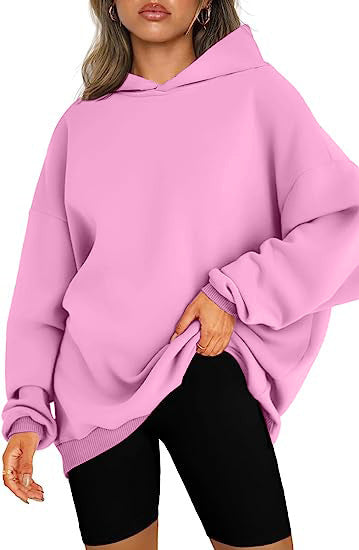 Women's Hooded Cotton Pullover Oversized Sweatshirt