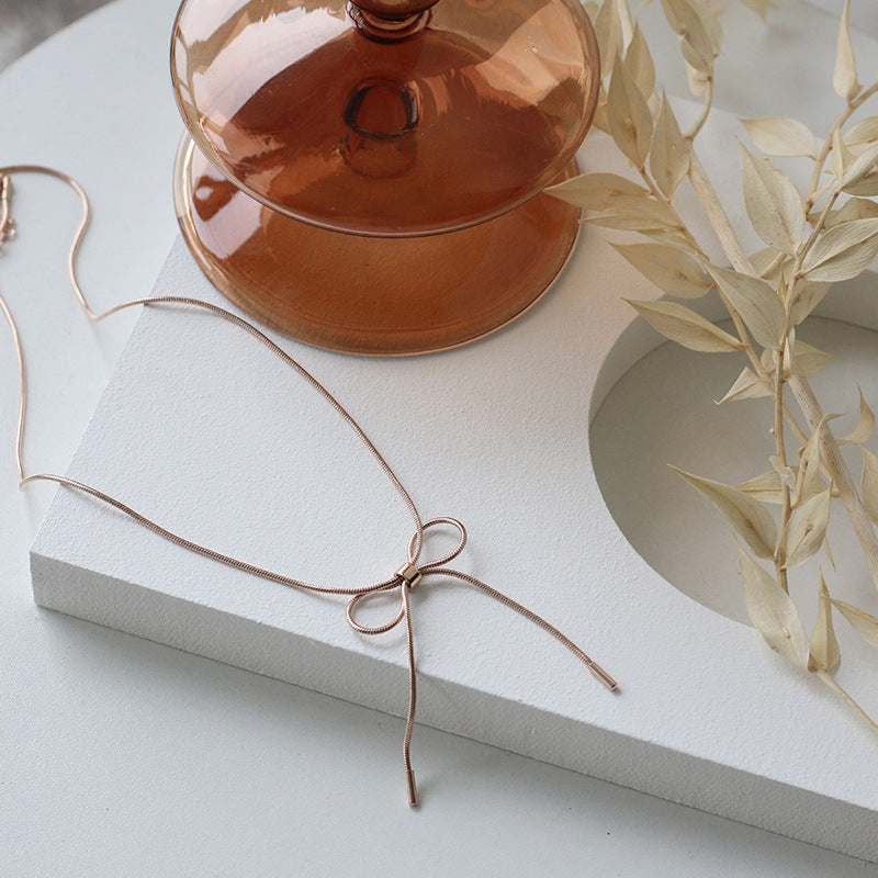 Summer Butterfly Necklace Versatile Snake Bone Cute Necklace