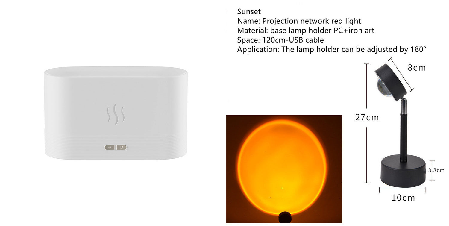 Aroma Diffuser Flame Light Mist Humidifier Aromatherapy Diffuser for Home Spa