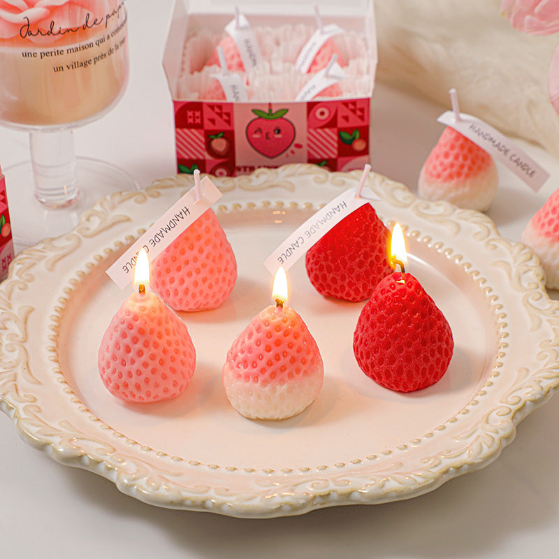 Soy Wax Powder Strawberry Aromatherapy Candle