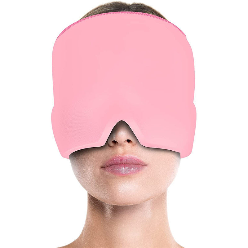 Gel Compress Eye Mask Wrap Headache Relief for Migraines, Stress, and Tension