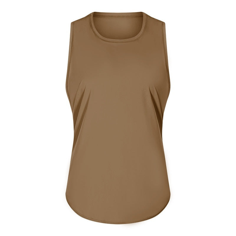 New Yoga Vest Fitness Exercise Sleeveless Blouse Quick-drying Loose Yoga Top